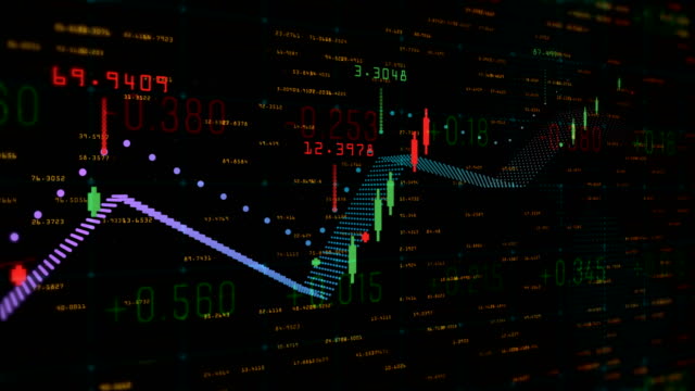 Tisch-und-Balkendiagramm-der-Aktienchart-Exchange-Markt-Indizes-Animation-Hintergrund