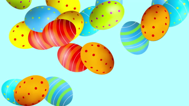 Colorido-feliz-Pascua-huevos-animación