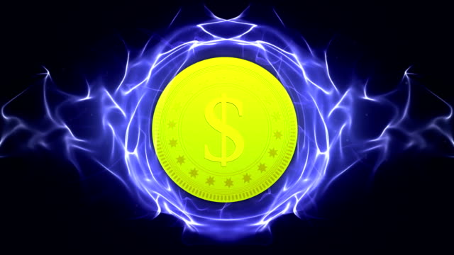 Dollars-Geldanimation,-Hintergrund,-Rendering,-Loop,-mit-Alpha-Channel