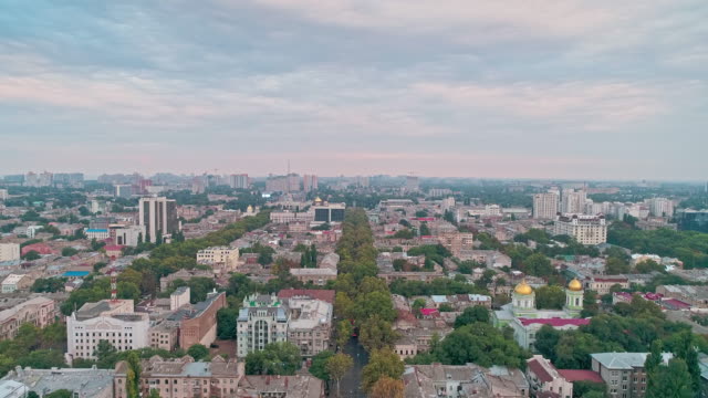Panoramic-aerial-view-of-Odessa-city