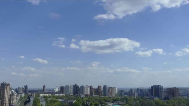 Kiev,-19-April-2018,-Ukraine:-Clouds-are-floating-on-the-city.-Time-Laps