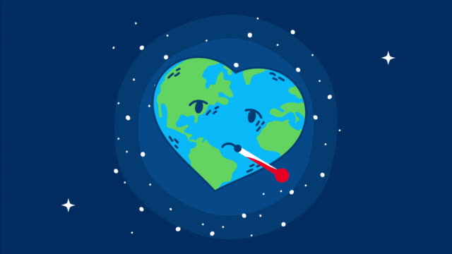 Internationaler-Gesundheitstag-mit-Weltplaneten-Herzcharakter-und-Thermometer