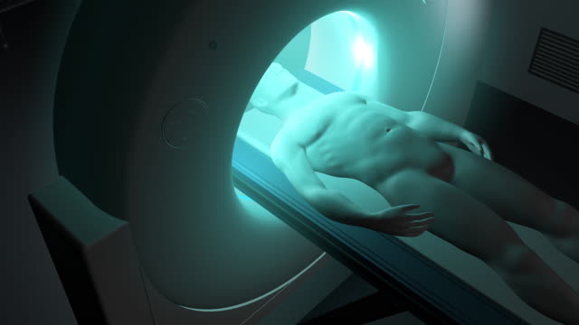 Tomografía-computarizada.-Representación-3D-de-la-clínica-con-tomografía-computarizada.-El-paso-de-la-cámara,-prepara-al-paciente-para-el-estudio-de-los-órganos.-Compruebe-si-hay-coronovirus