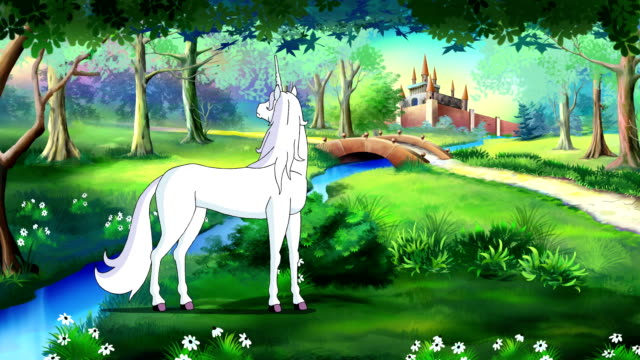 Fairy-Tale-Unicorn-in-a-Magical-Forest-UHD