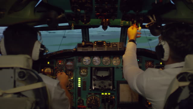 Pilots-Preparing-Airplane-for-Take-off