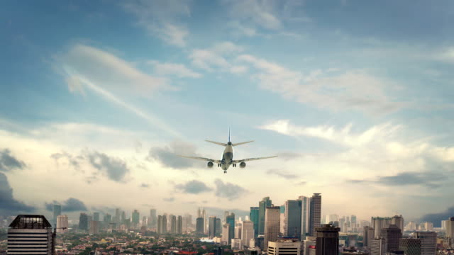 Flugzeug-Landung-Jakarta-Indonesien