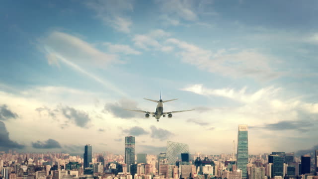 Airplane-Landing-Beijing-China