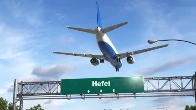 Avión-aterrizaje-Hefei