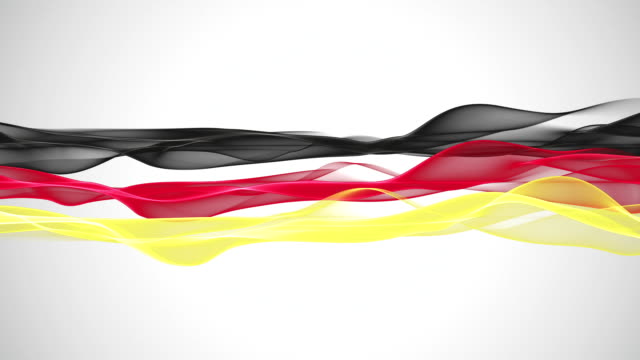 Hermosa-Animación-de-Color-bandera-alemana-para-eventos-deportivos,-lazo-HD