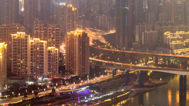 Chongqing-night-traffic
