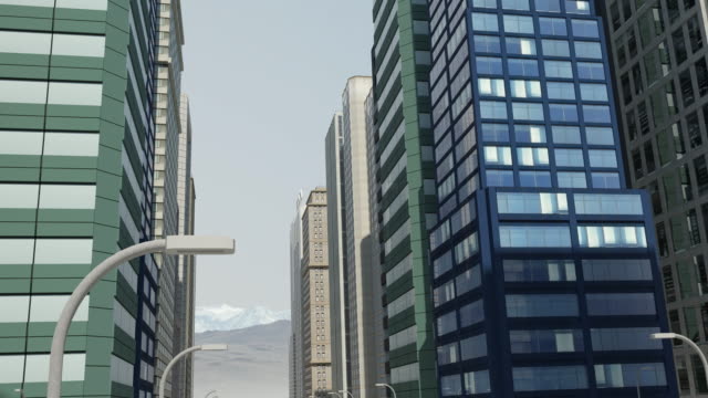Aerial-3D-Stadt-Flug-Animation-in-den-Himmel