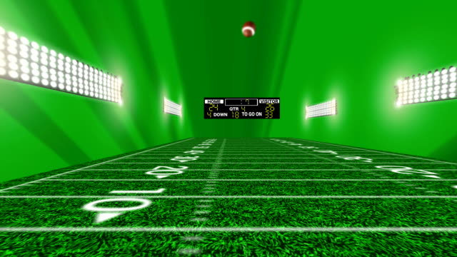 American-Football-Feld-Green-Light