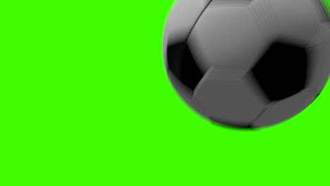 Fußball-Fußball-Ball-Video-Übergang-auf-Green-Screen-Hintergrund