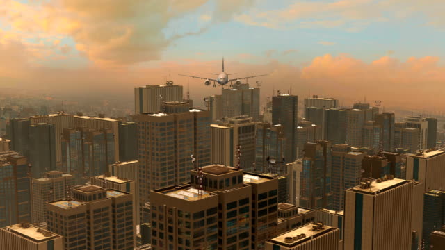 Konzeptionelle-CG-Animation-mit-einer-großen-Metropole