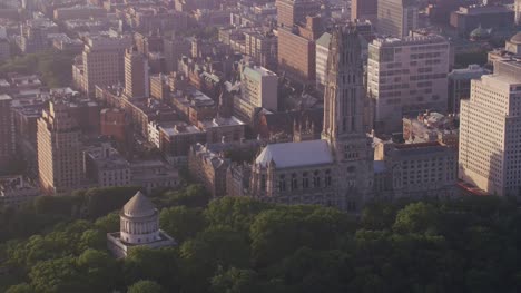 Aerial-view-of-Grant's-Tomb-and-Riverside-Church-in-Manhattan.