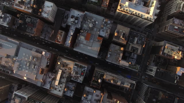 Look-Down-Shot-Of-Buildings-In-Manhattan