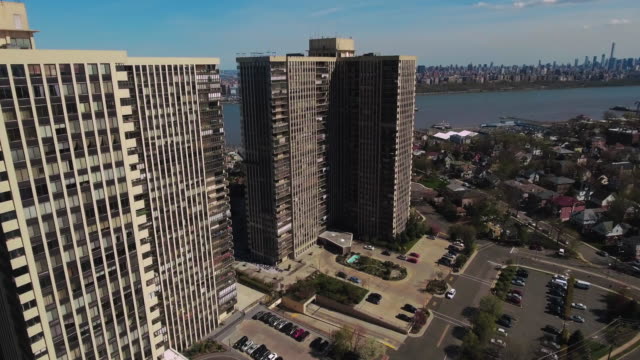 Cliffside-Park-NJ-Antenne-Aufstieg-View-Apartment-Komplex
