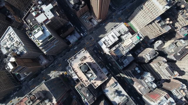 Aerial-Of-NYC-Slow-Pan-Up-Shot