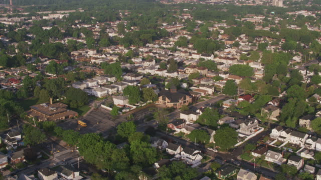 Vista-aérea-del-barrio-cerca-de-Elizabeth-New-Jersey.