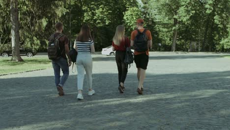 Group-of-student-friends-walking-after-lecture