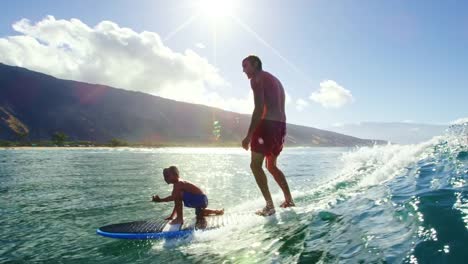 Father-and-Sun-Surfing