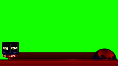 Live-News-Flash-niedriger-Dritter-auf-einem-Green-Screen-Hintergrund
