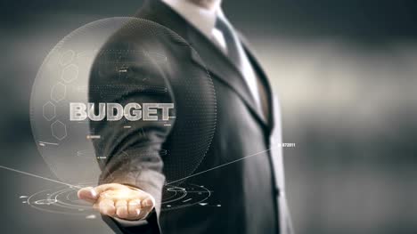 Budget-with-hologram-businessman-concept