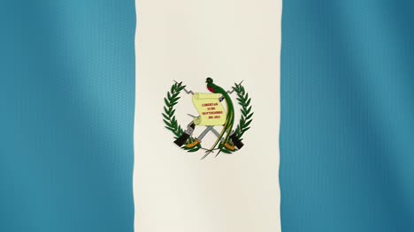 Animación-que-agita-la-bandera-de-Guatemala.-Pantalla-completa.-Símbolo-del-país