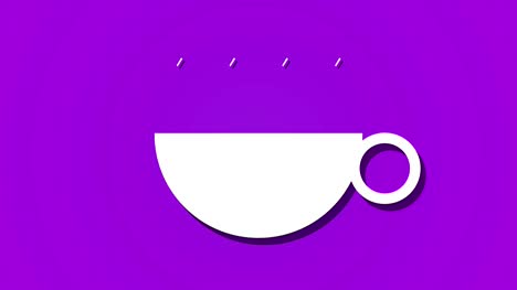 steaming-hot-drink-coffee-tea-animation-loop,-background-purple