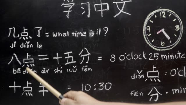 Aprender-chino-para-decir-la-hora-en-la-sala-de-clase.