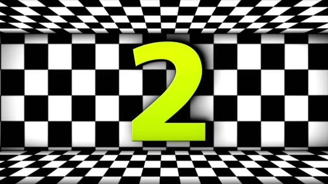 GRAND-PRIX,-RACING,-WINNER,-Empty-Green-Screen-and-Countdown-Animation-in-Checker-Door,-Loop