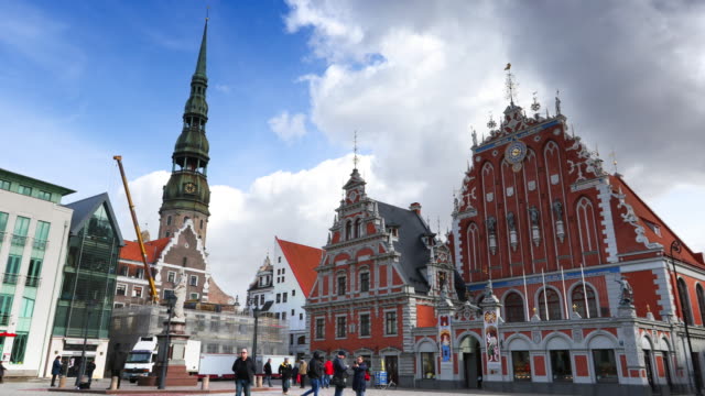 Zeitaussicht-des-Riga-Altstadtgebiets-4K-Video
