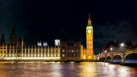 Big-Ben-und-das-Parlament-in-London-Cinemagramm-Hintergrund-Timelapse