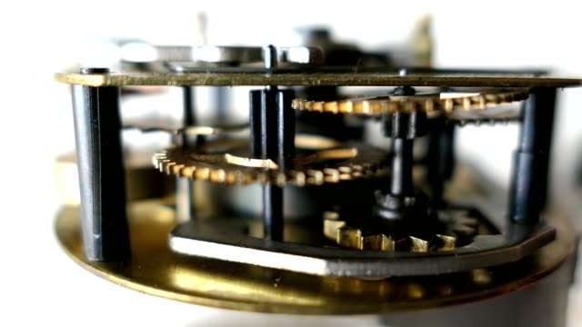 Cogwheels-Of-Retro-Clockwork-Mechanism-Macro