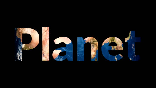 Text-Planeten-aufschlussreiche-drehen-Erdkugel
