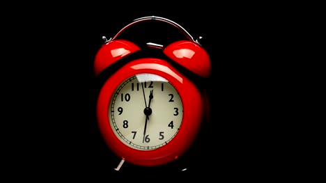 Red-alarm-clock.-Close-up-view.