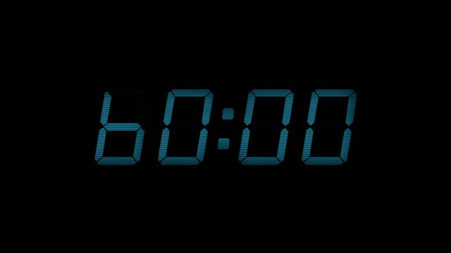 60-Second-Digital-Countdown-Display-Blue-4K