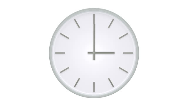 Simple-clock-without-numbers-shows-passing-time.