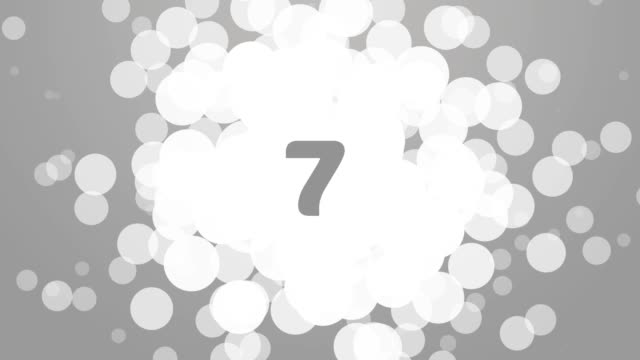Countdown-mit-Luftblasen-auf-grauem-Hintergrund