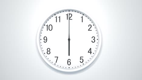 Zeitraffer-der-modernen-Uhr-auf-weißen-Wand.