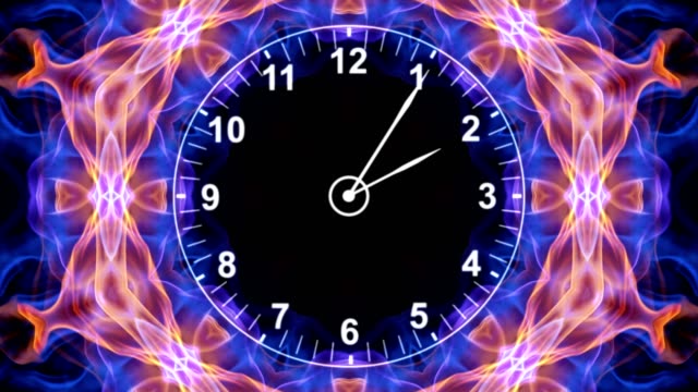Uhren-in-Kaleidoskop-Animation,-Rendern