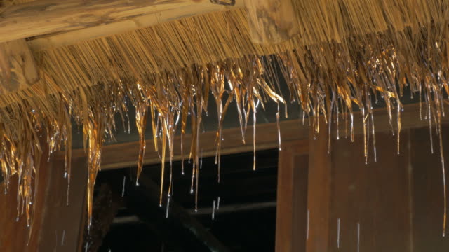 rain-water-drop-from-Thatch-roof
