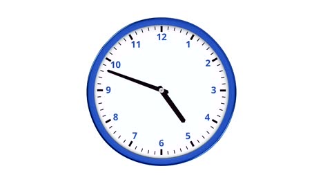 Fast-turning-clock-hands-in-the-blue-clock.