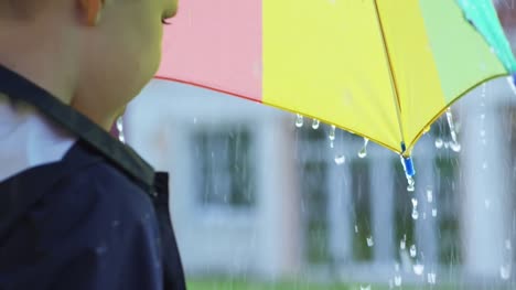 Boy-with-Umbrella-Catching-Raindrops