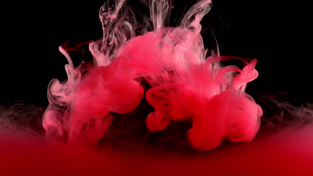 Red-Ink-Paint-in-Water-Creating-Liquid-Artistic-Shapes
