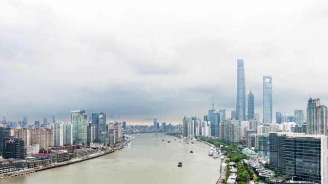 Shanghai-Huangpu-Fluss-Zeitraffer