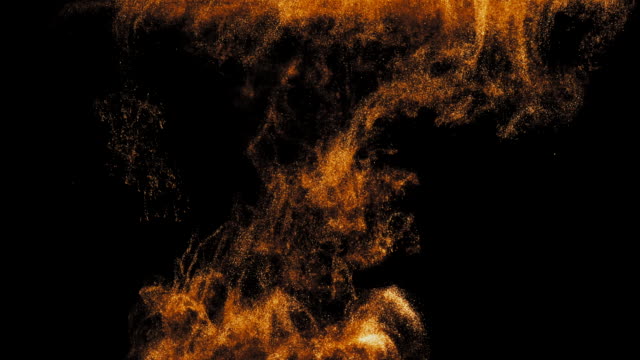 Golden-ink-in-water-shooting-with-high-speed-camera.-Copper-paint-dropped,-reacting,-creating-abstract-cloud-formations-and-metamorphosis-on-black.-Art-backgrounds.-Slow-motion.-4k