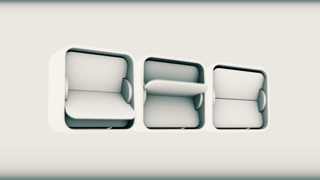 Empty-3d-white-flip-counter-render-animation-on-light-background.