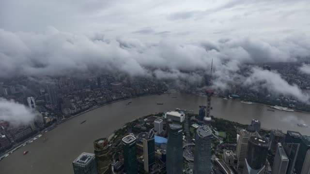 Shanghai-Nebel-Zeitraffer
