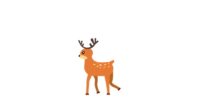 Cartoon-deer-walking-animation-with-optional-luma-matte.-Alpha-Luma-Matte-included.-4k-video